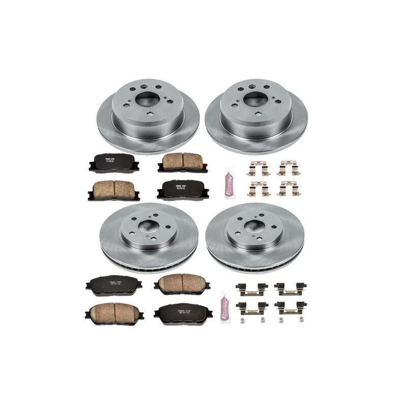 PSB Autospecialty Kit - Power Stop 05-06 Toyota Camry Front and Rear Autospecialty Brake Kit