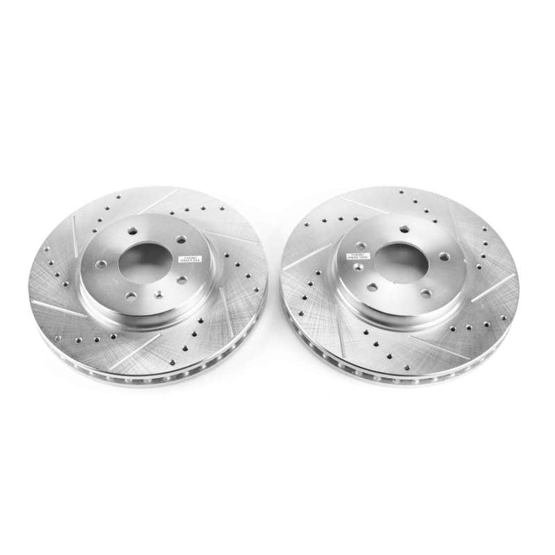 PSB Evolution Drill/Slot Rotor - Power Stop 09-11 Cadillac STS Front Evolution Drilled & Slotted Rotors - Pair