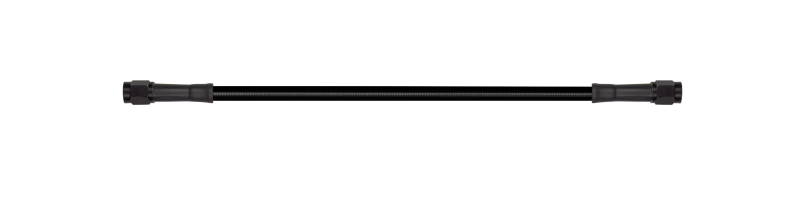 GR Universal PWS Brake Lines - Goodridge 18in Universal Brake Line Assembly w/Black Zinc Fittings & Black Hose