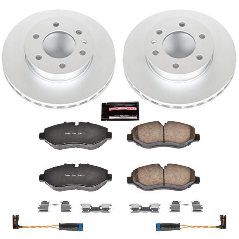 PSB Z23 Evolution Coated Kit - Power Stop 07-09 Dodge Sprinter 2500 Front Z23 Evolution Sport Coated Brake Kit