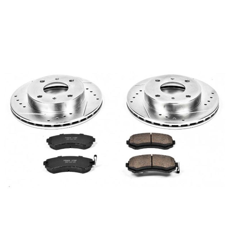 PSB Z23 Evolution Kit - Power Stop 89-96 Nissan 240SX Front Z23 Evolution Sport Brake Kit
