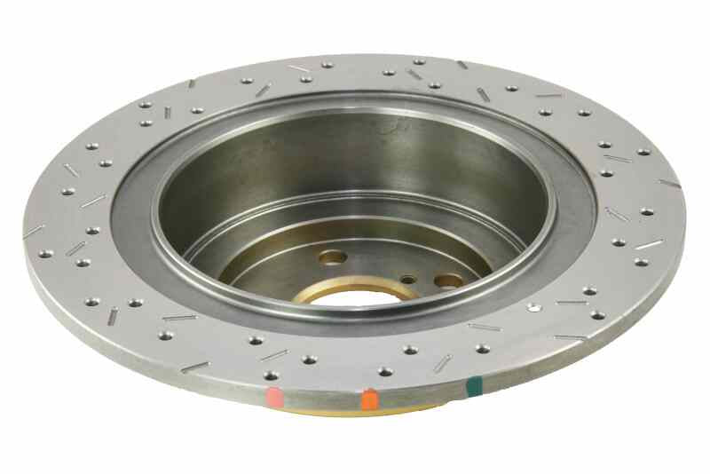 DBA 4000 Slot&Drill Rotors - DBA 01-04 Outback 2.5L/3.0 H6 Rear Drilled & Slotted 4000 Series Rotor