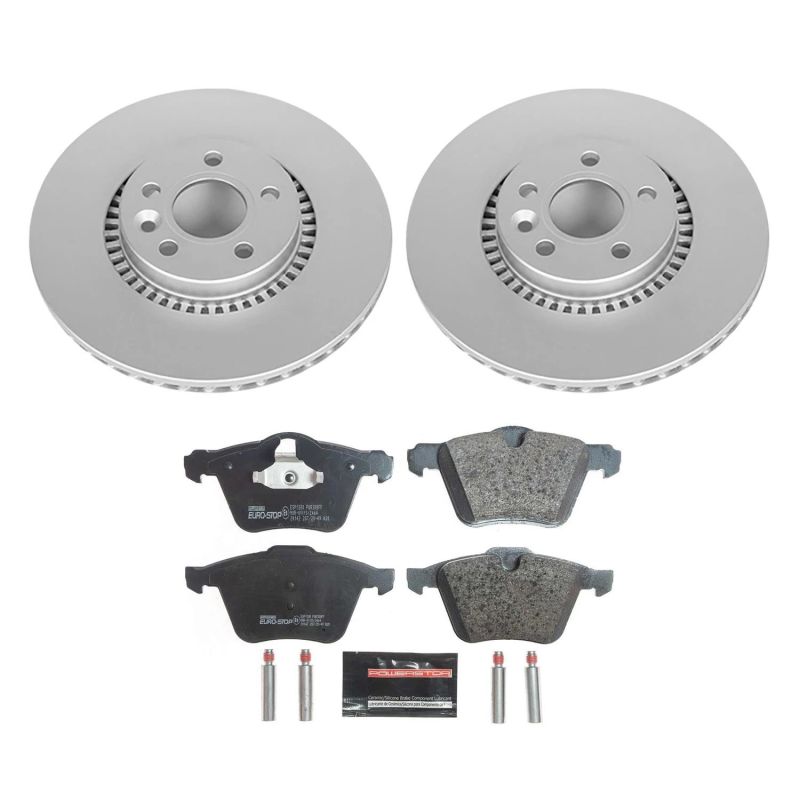 PSB Euro-Stop Kit - Power Stop 15-18 Volvo S60 Front Euro-Stop Brake Kit