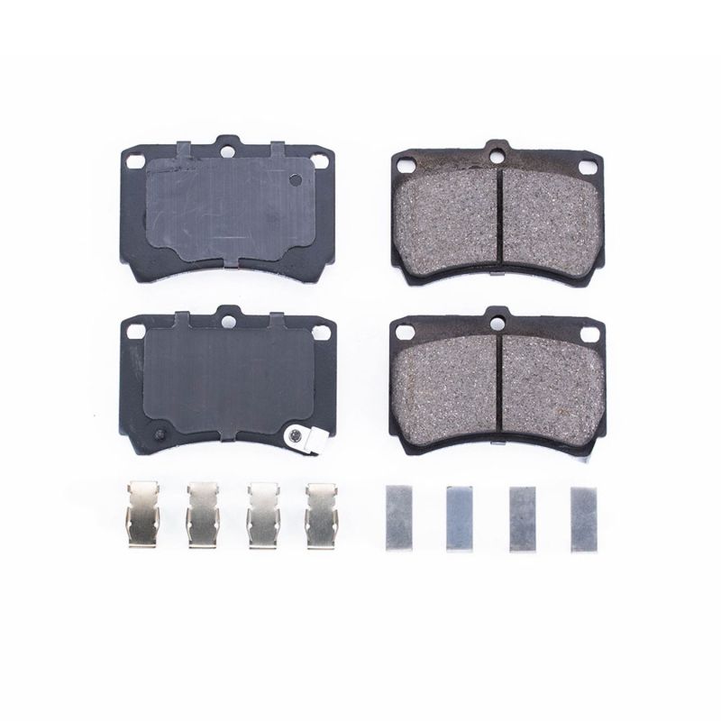 PSB Z17 Evolution Brake Pads - Power Stop 94-97 Ford Aspire Front Z17 Evolution Ceramic Brake Pads w/Hardware