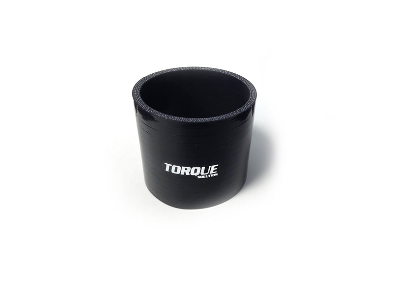TQS Silicone Couplers - Black - Torque Solution Straight Silicone Coupler: 2.5in Black Universal