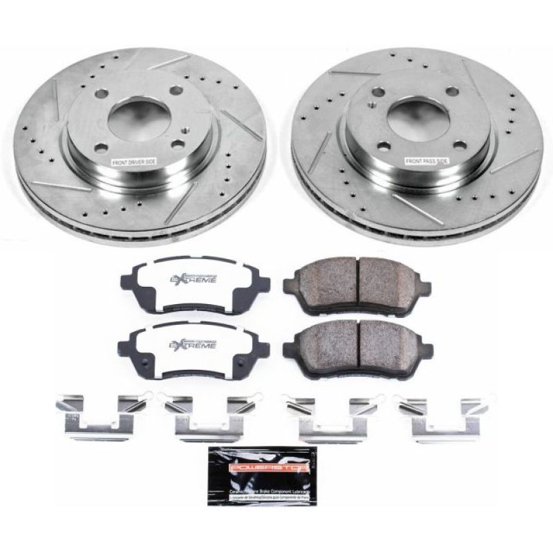 PSB Z26 Street Warrior Kit - Power Stop 11-19 Ford Fiesta Front Z26 Street Warrior Brake Kit