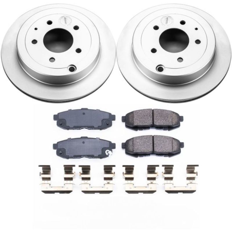PSB Z17 Evolution Coated Kit - Power Stop 04-06 Mazda MPV Rear Z17 Evolution Geomet Coated Brake Kit
