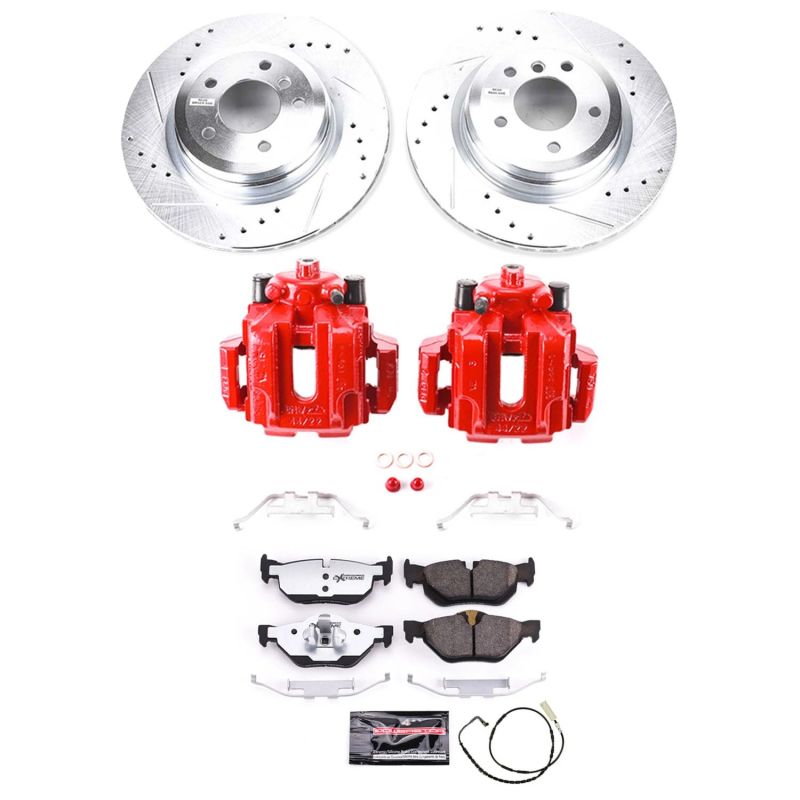 PSB Z26 Street Kit w/Cals - Power Stop 2006 BMW 325i Rear Z26 Street Warrior Brake Kit w/Calipers