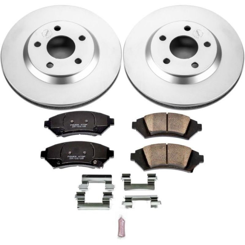 PSB Z17 Evolution Coated Kit - Power Stop 2005 Buick LeSabre Front Z17 Evolution Geomet Coated Brake Kit