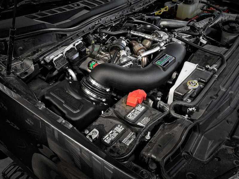 AFE Quantum Intakes - aFe Quantum Pro 5R Cold Air Intake System 17-18 Ford Powerstroke V8-6.7L - Oiled