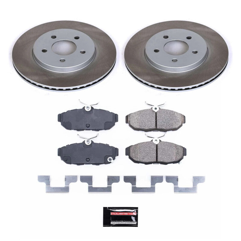 PSB Semi-Coated Rotor Kits - Power Stop 11-14 Ford Mustang Rear Semi-Coated Rotor Kit
