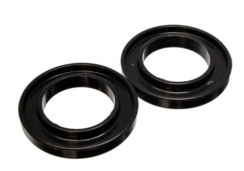 ES Spring Isolators - Black - Energy Suspension Universal 3-3/16in ID 5-1/4in OD 3/4in H Black Coil Spring Isolators (2 per set)