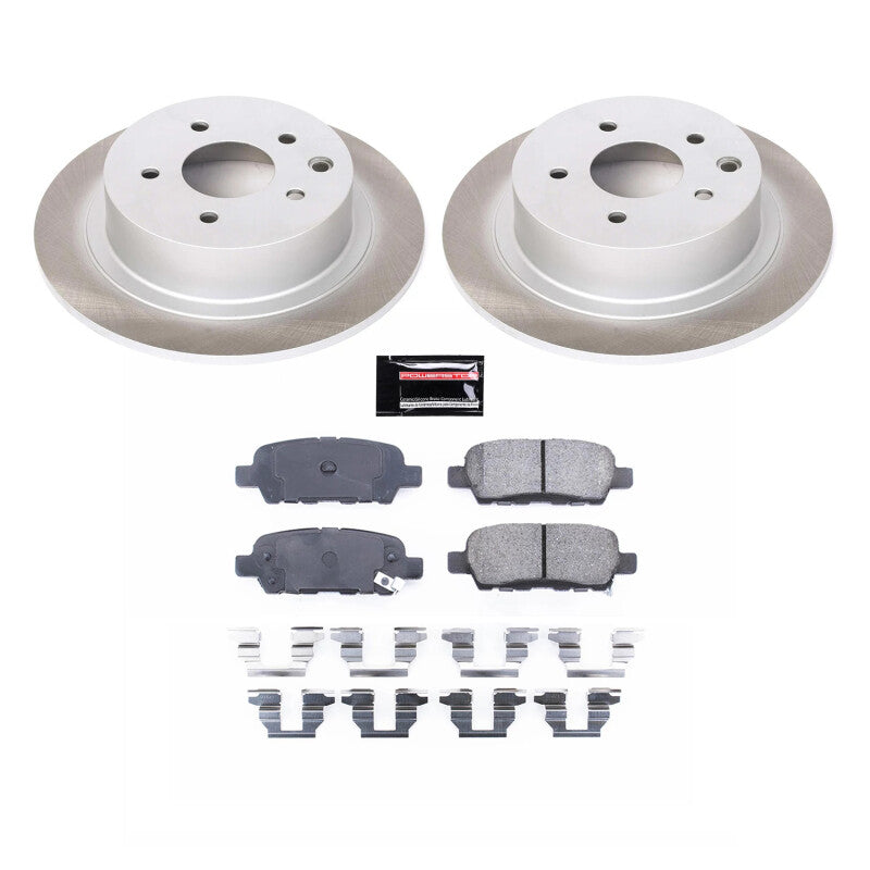 PSB Semi-Coated Rotor Kits - Power Stop 07-18 Nissan Sentra Rear Semi-Coated Rotor Kit