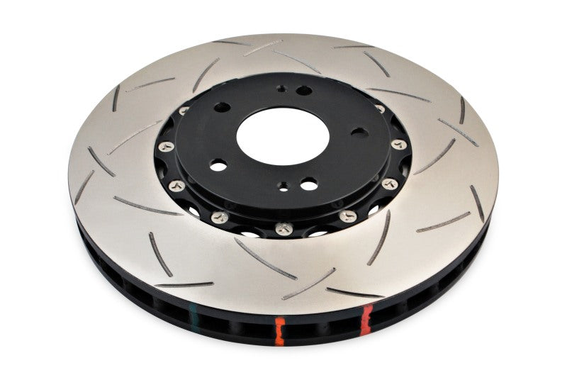 DBA 5000 Series Slotted Rotors - DBA 03-05 Evo 8/9 Front Slotted 5000 Series 2 Piece Rotor Assembled w/ Black Hat