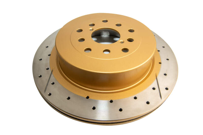 DBA Street Slot&Drill Rotors - DBA 02-07 Subaru WRX STi 10 Stud Hole Rear Drilled & Slotted Street Series Rotor