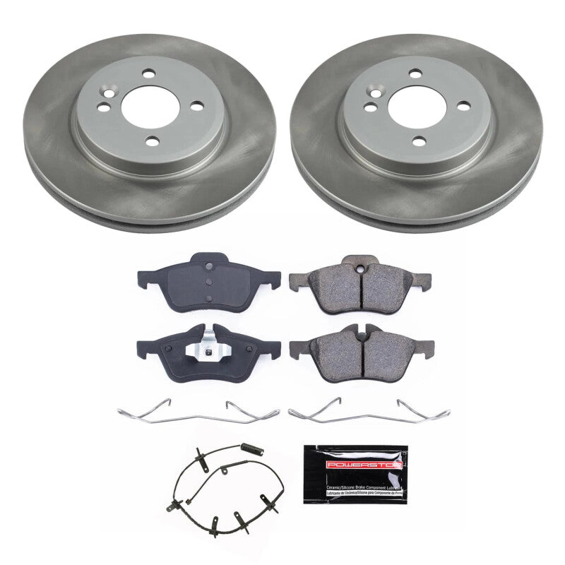 PSB Semi-Coated Rotor Kits - Power Stop 02-06 Mini Cooper Front Semi-Coated Rotor Kit