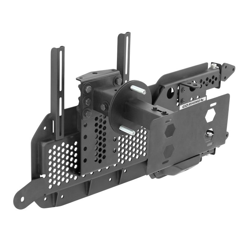 GOR Spare Tire Carriers - Go Rhino 08-22 Jeep Wrangler JL/JLU Body Mount Spare Tire Carrier - Tex. Blk