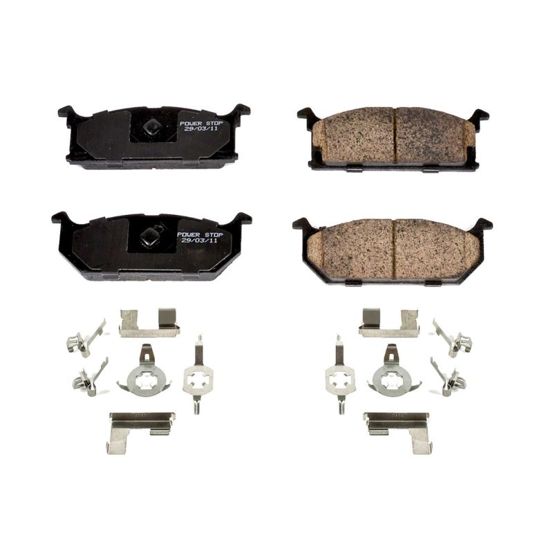 PSB Z17 Evolution Brake Pads - Power Stop 89-94 Geo Metro Front Z17 Evolution Ceramic Brake Pads w/Hardware