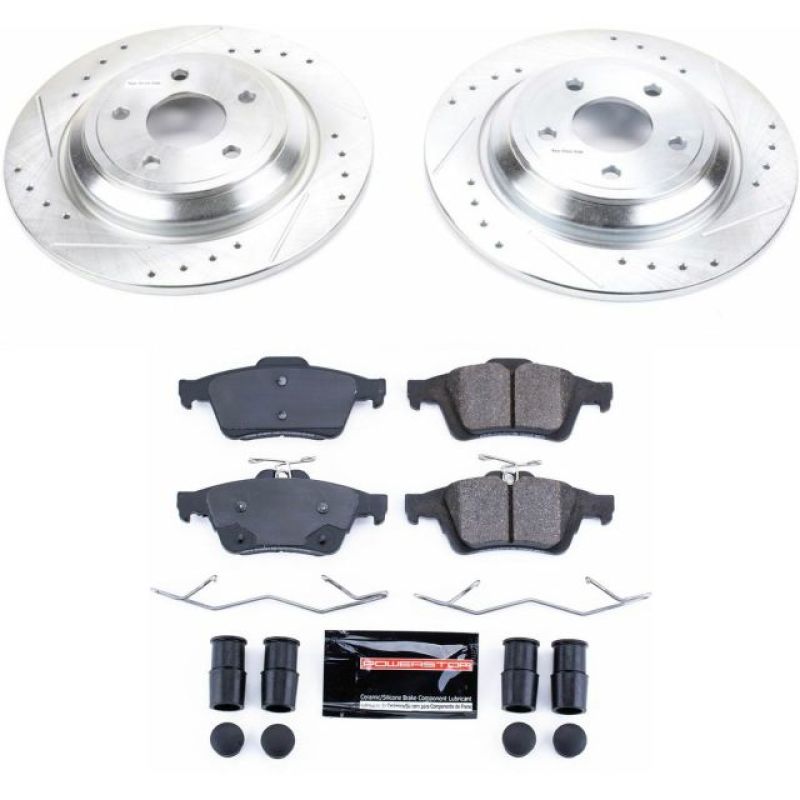 PSB Z23 Evolution Kit - Power Stop 16-18 Ford Focus Rear Z23 Evolution Sport Brake Kit