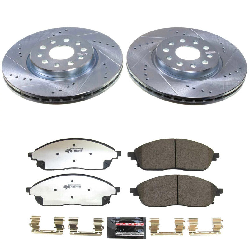 PSB Z36 Truck & Tow Kit - Power Stop 22-24 Jeep Grand Cherokee Front Z36 Truck & Tow Brake Kit