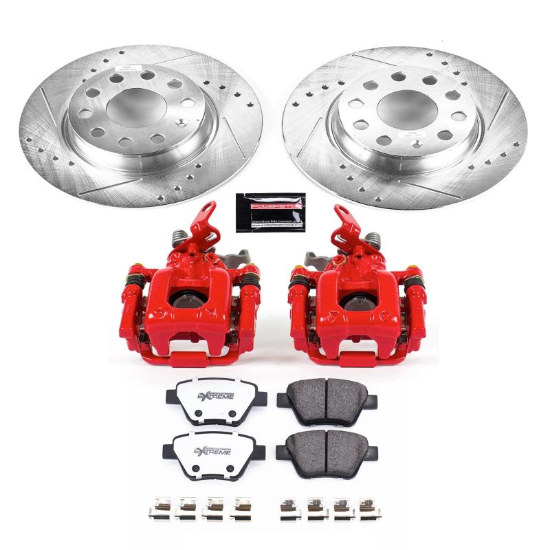 PSB Z26 Street Kit w/Cals - Power Stop 10-12 Audi A3 Rear Z26 Street Warrior Brake Kit w/Calipers
