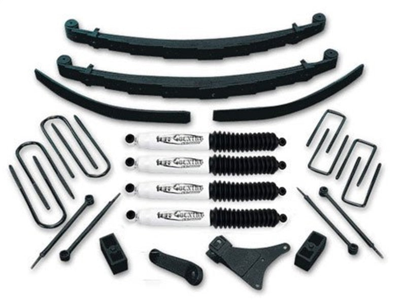 TUF Lift Kits - Tuff Country 86-97 Ford F-350 4x4 Crewcab 4in Lift Kit (SX8000 Shocks)