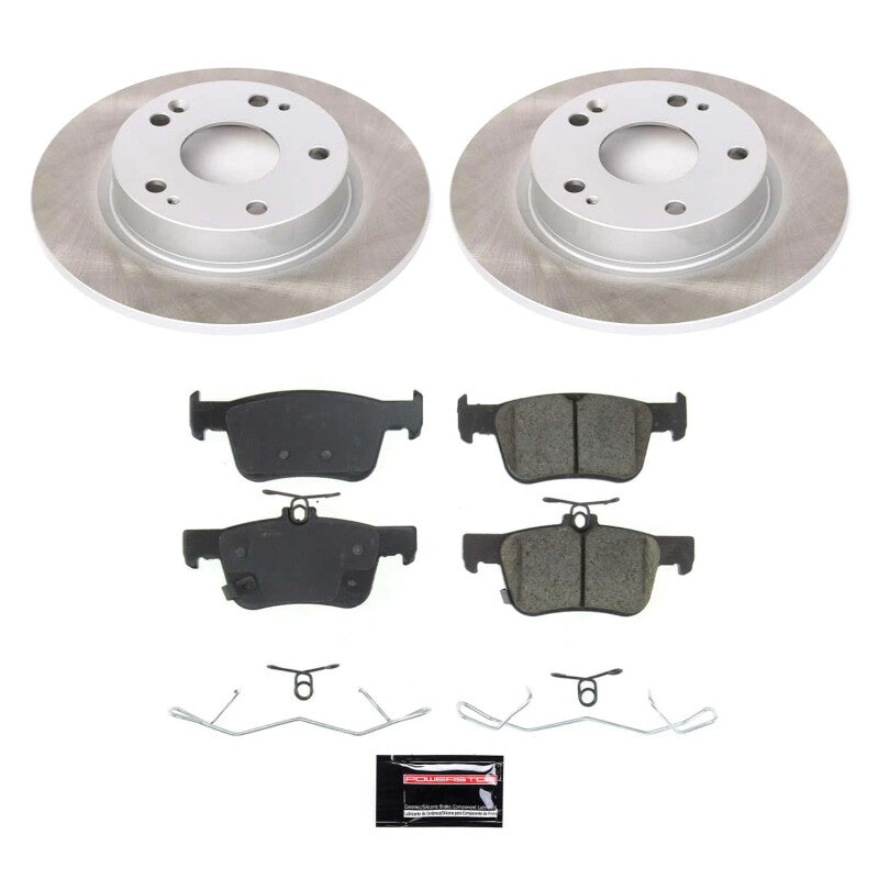 PSB Semi-Coated Rotor Kits - Power Stop 19-22 Honda Insight Rear Semi-Coated Rotor Kit