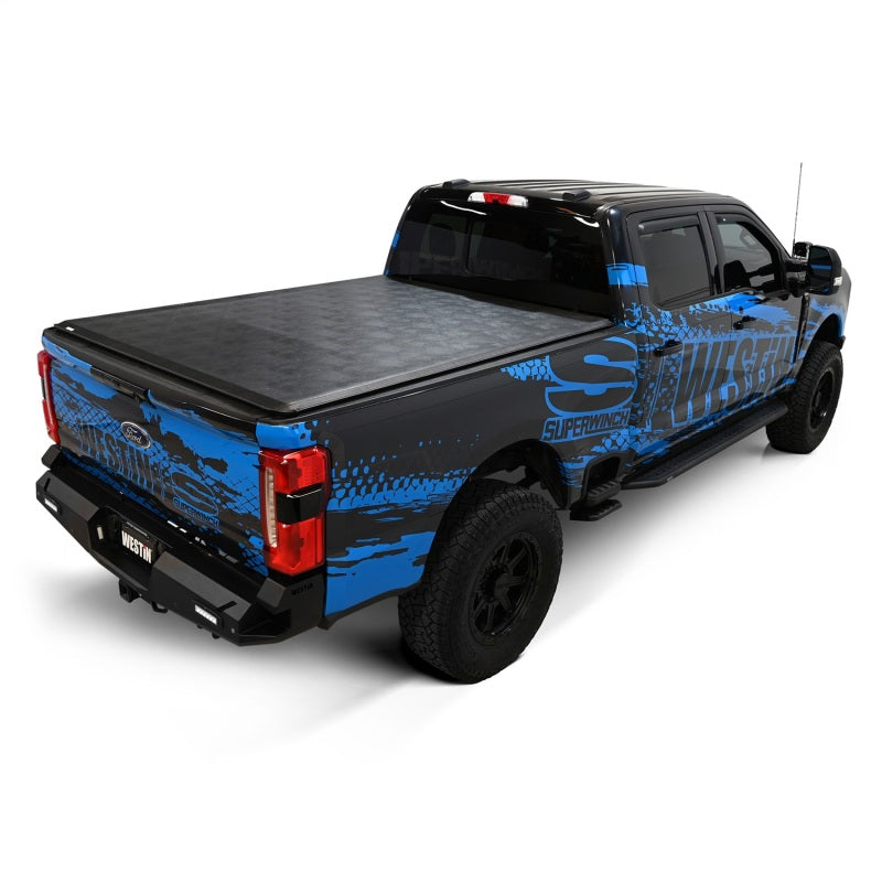WES Soft Roll Tonneau Covers - Westin 17-24 Ford F-250/350 Super Duty 6.75ft. Bed Soft Roll Tonneau Cover - Black