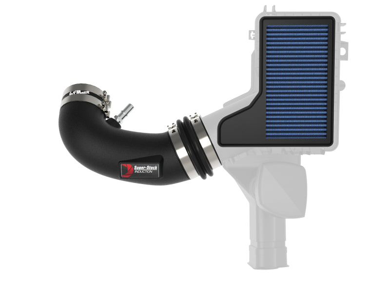 AFE Super Stock Induction System - aFe MagnumFORCE Intake Super Stock Pro 5R Media 18-20 Ford Mustang GT V8-5.0L