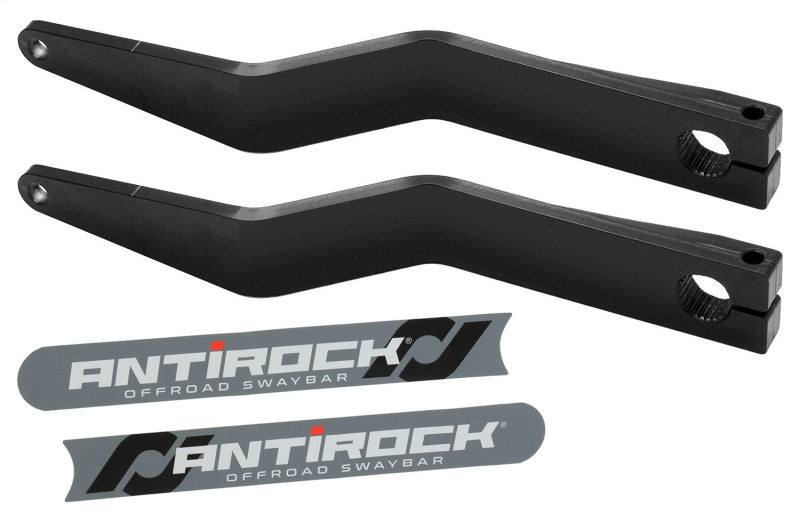 ROK Antirock Sway Bars - RockJock Antirock Fabricated Steel Sway Bar Arms 15.2in Long 2.5in Offset Bend w/ Stickers Pair