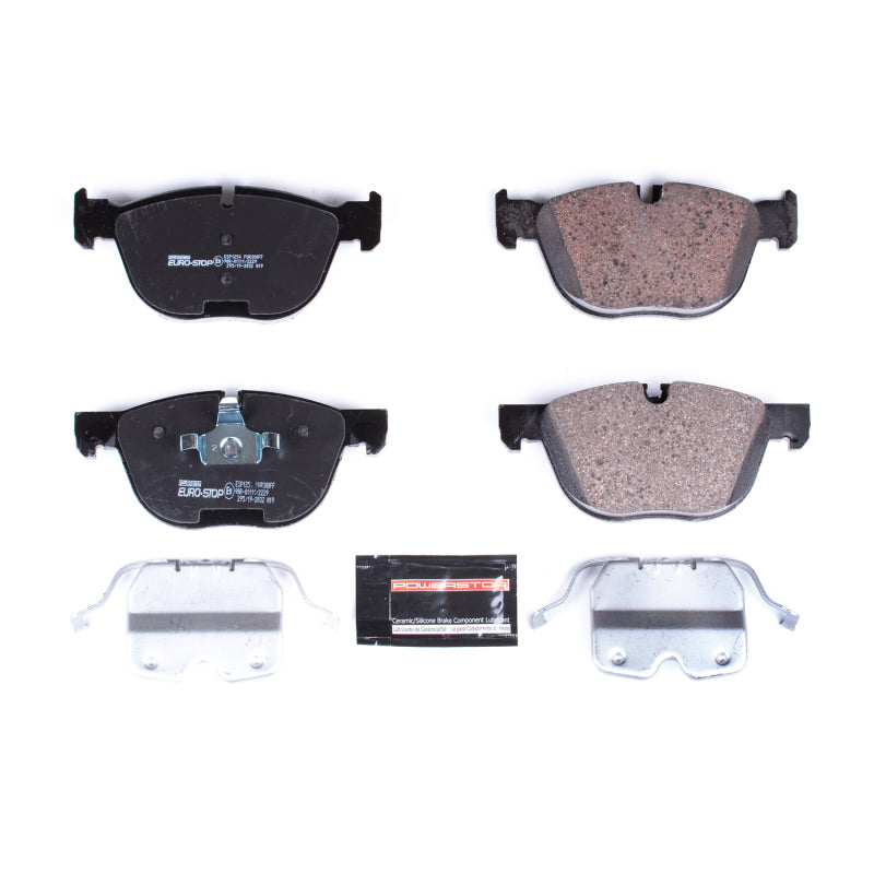 PSB Euro-Stop Brake Pads - Power Stop 08-19 BMW X6 Euro-Stop ECE-R90 Front Brake Pads