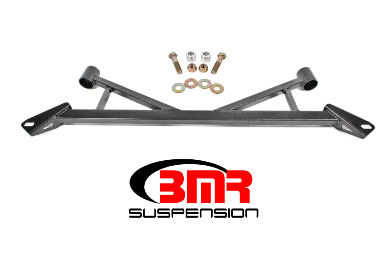 BMR Subframe Connectors - BMR 15-17 S550 Mustang Front 4-Point Subframe Chassis Brace - Black Hammertone