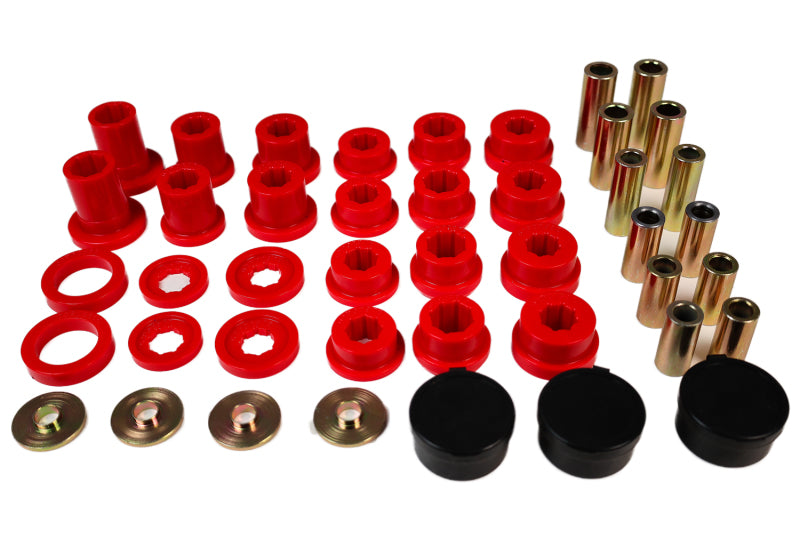 ES Cntrl Arm Bushings - Red - Energy Suspension 01-05 Lexus IS300 Rear Control Arm Bushing Set - Red