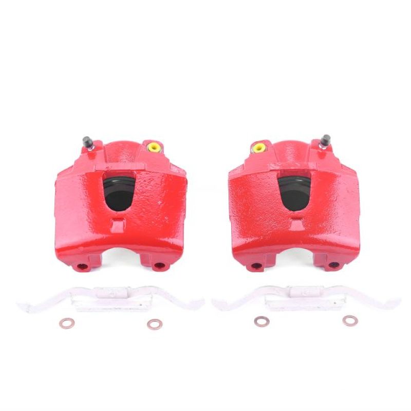 PSB Red Calipers - Power Stop 00-02 Dodge Dakota Front Red Calipers w/o Brackets - Pair
