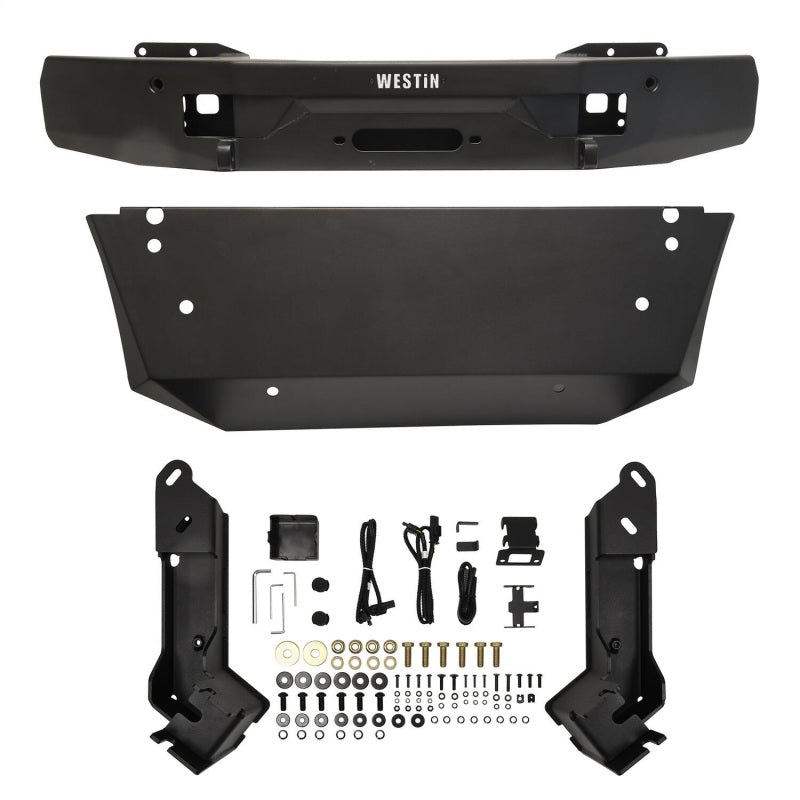 WES Pro-Series Bumpers - Westin 19-23 Mercedes-Benz Sprinter Pro-Series Mid Width Front Bumper - Textured Black