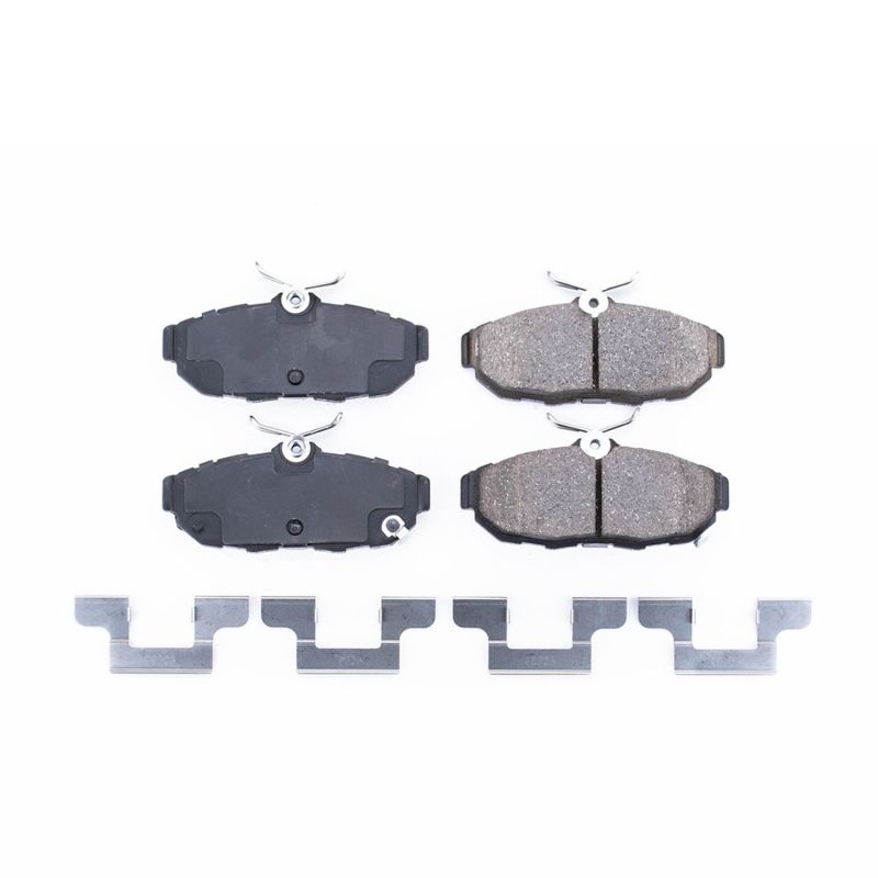 PSB Z17 Evolution Brake Pads - Power Stop 11-14 Ford Mustang Rear Z17 Evolution Ceramic Brake Pads w/Hardware