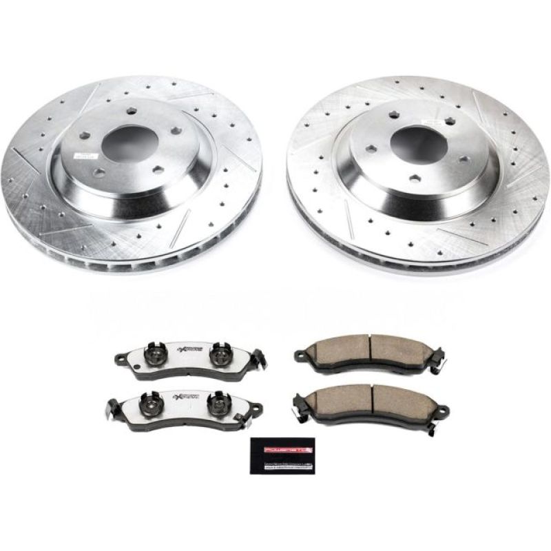 PSB Z26 Street Warrior Kit - Power Stop 88-96 Chevrolet Corvette Front Z26 Street Warrior Brake Kit