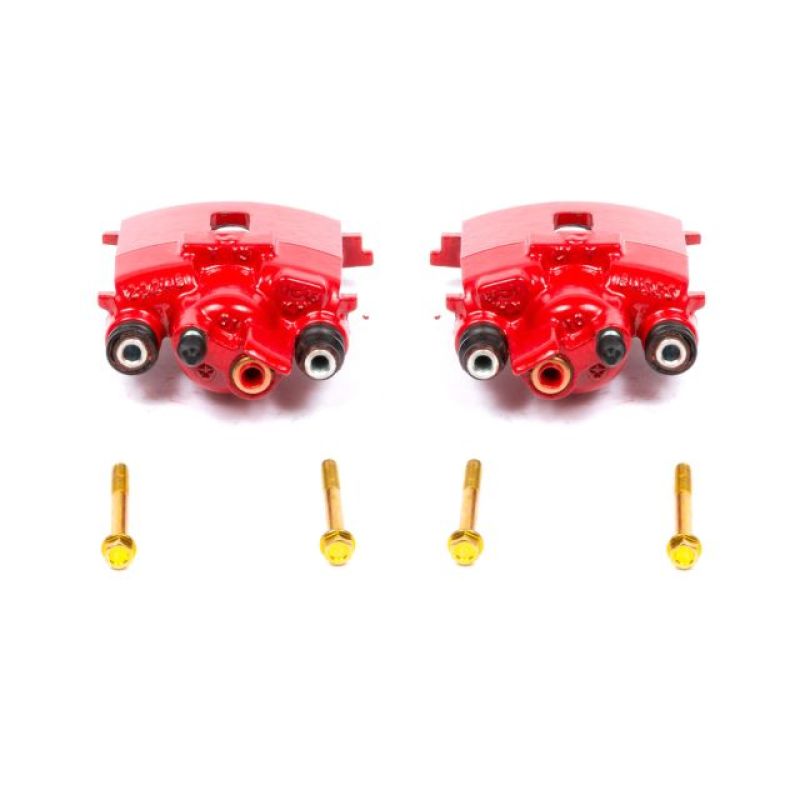 PSB Red Calipers - Power Stop 01-10 Chrysler PT Cruiser Rear Red Calipers w/o Brackets - Pair