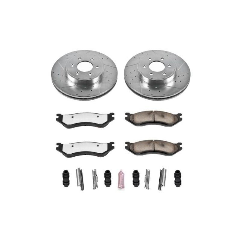PSB Z36 Truck & Tow Kit - Power Stop 2003 Dodge Durango Front Z36 Truck & Tow Brake Kit