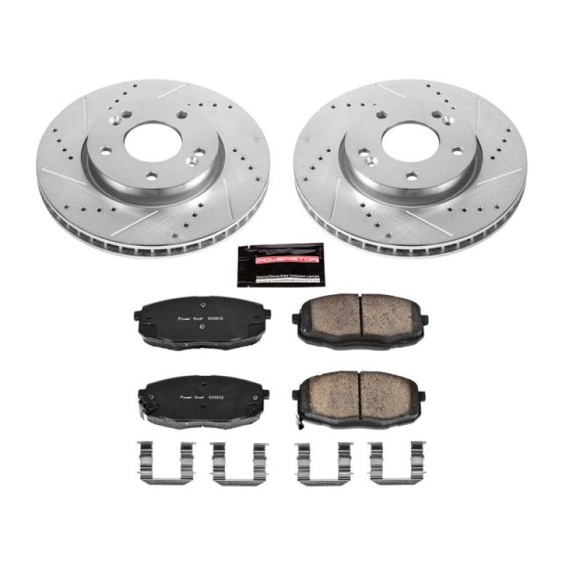 PSB Z23 Evolution Kit - Power Stop 10-13 Kia Forte Front Z23 Evolution Sport Brake Kit