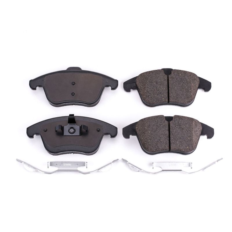 PSB Z17 Evolution Brake Pads - Power Stop 08-12 Land Rover LR2 Front Z17 Evolution Ceramic Brake Pads w/Hardware
