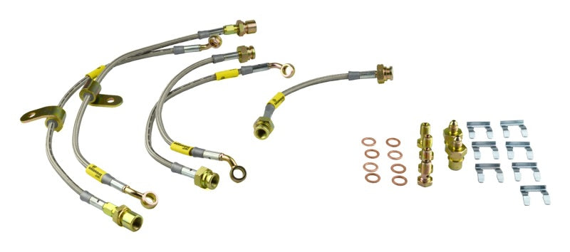 GR G-Stop Brake Line Kits - Goodridge 09-12 Cadillac CTS-V (All CTS-V w/ Brembo Brakes) Stainless Steel Brake Line Kit