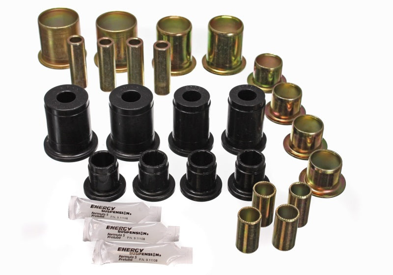 ES Cntrl Arm Bushings - Black - Energy Suspension Universal Black Control Arm Bushing Set - Complete Set