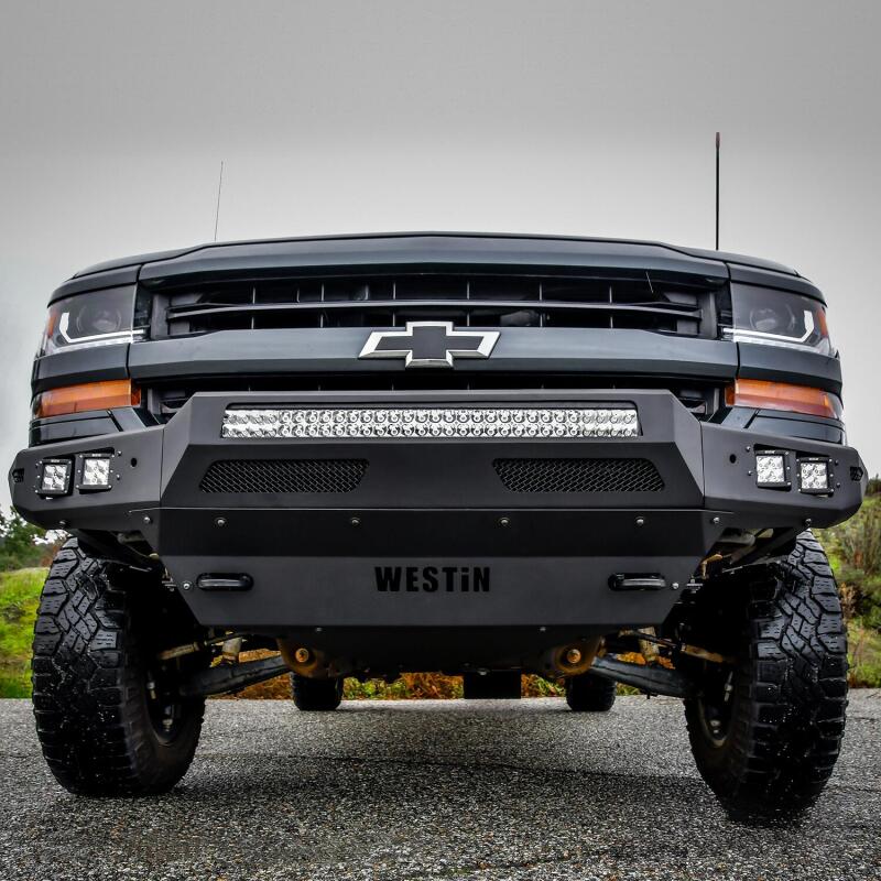 WES Pro-Mod Bumpers - Westin 16-19 Chevy/GMC Silverado/Sierra 1500 Pro-Mod Front Bumper - Textured Black