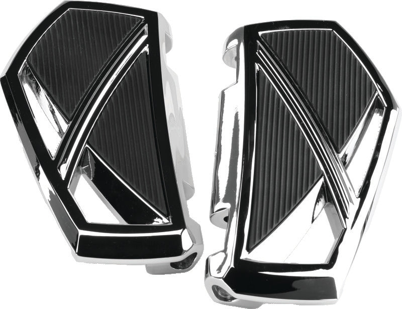 KUR Mini Boards B - Kuryakyn Phantom Passenger Boards For Harley-Davidson Chrome
