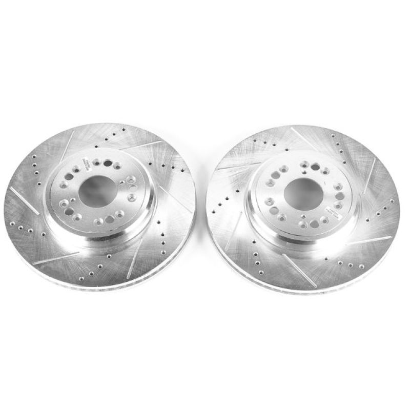 PSB Evolution Drill/Slot Rotor - Power Stop 95-00 Lexus LS400 Front Evolution Drilled & Slotted Rotors - Pair