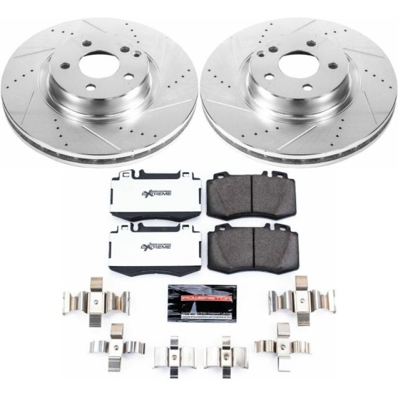PSB Z26 Street Warrior Kit - Power Stop 2003 Mercedes-Benz SL500 Front Z26 Street Warrior Brake Kit