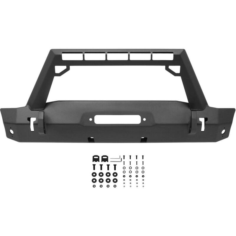 WES Snyper Stubby Bumpers - Westin 18-19 Jeep Wrangler JL WJ2 Stubby Front Bumper - Textured Black