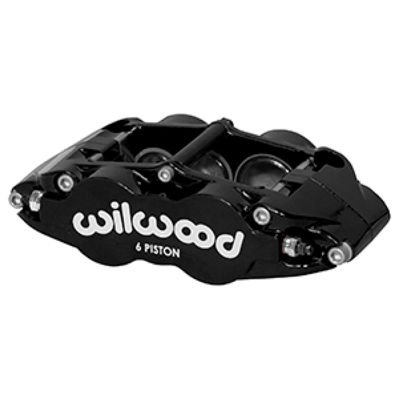 WIL Superlite Caliper - Wilwood Caliper Narrow Superlite 6R LH Black 1.62in / 1.12in / 1.12in Pistons 1.10in Disc