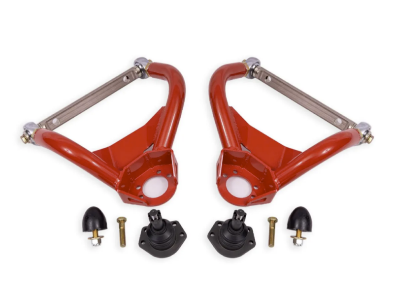 BMR Control Arms - BMR 64-72 GM A-Body Adjustable Upper A-Arms Standard Ball Joint - Red